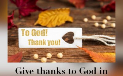 November 2023 – A heart of thanks and a voice of praise!